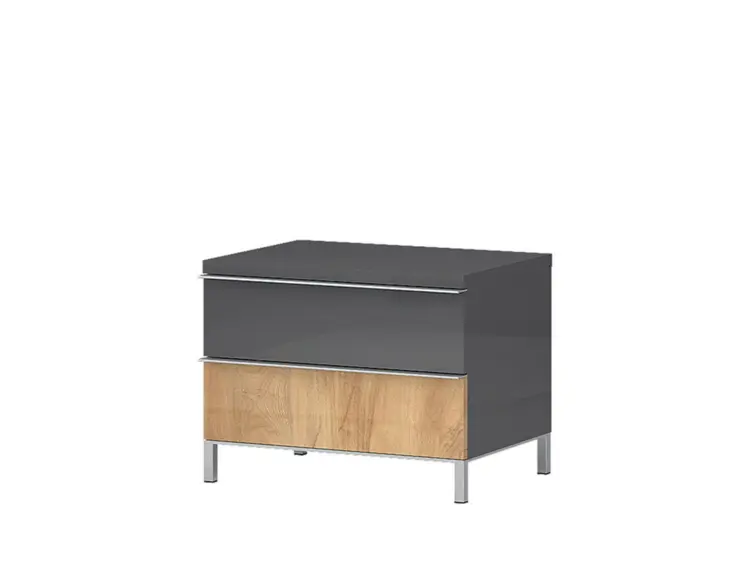 noćni ormarić ONYX/NS2/ON/antracit siva/pacifik orah