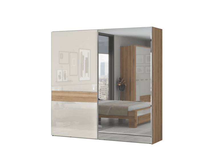 plakar klizni PK231-OG/GL/pacifik orah/bež HG