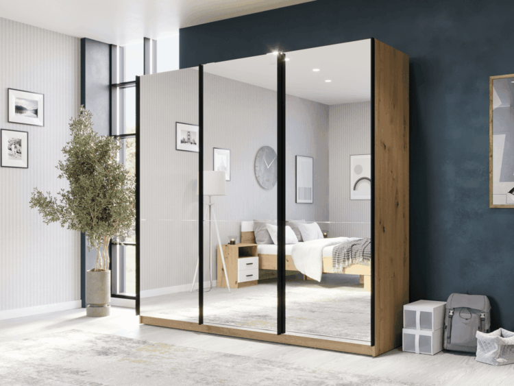 Klizni plakar Alfa 220 tri ogledala