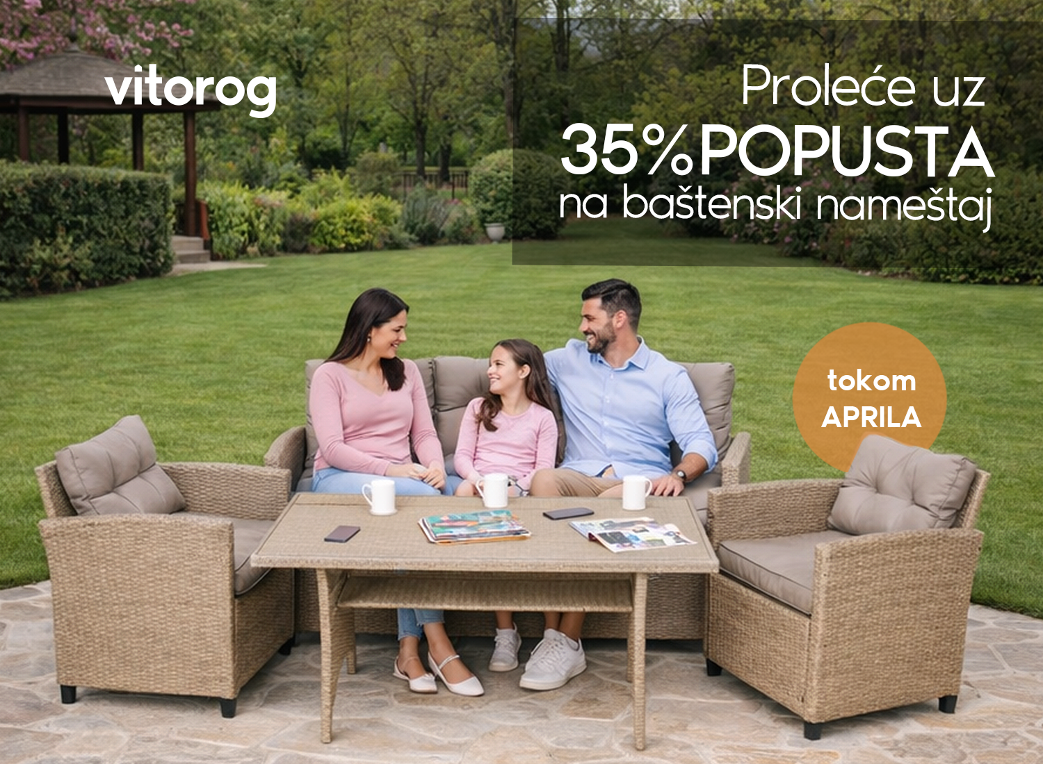 Baštenski nameštaj – 35% popusta