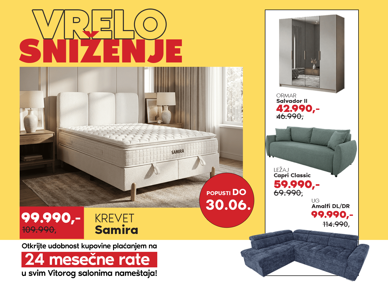 Vrelo sniženje traje do 30.06.