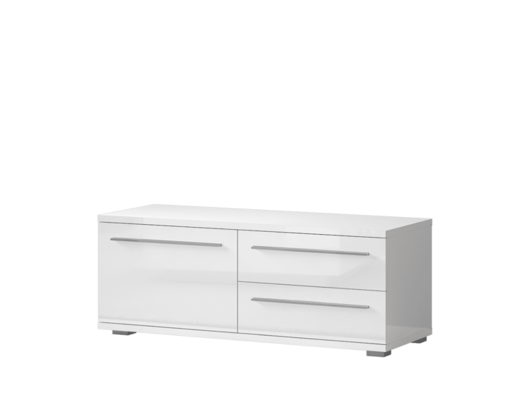 Tv komoda TV120-1K2F - Bela lak
