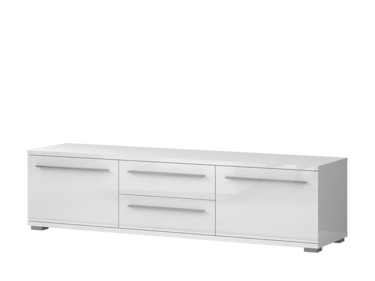 Tv komoda TV180-2K2F - Bela lak