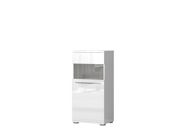 Vitrina V60-1KSV - Bela lak