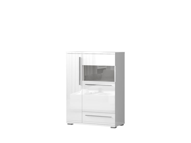 Vitrina V90-2KS1F - Bela lak