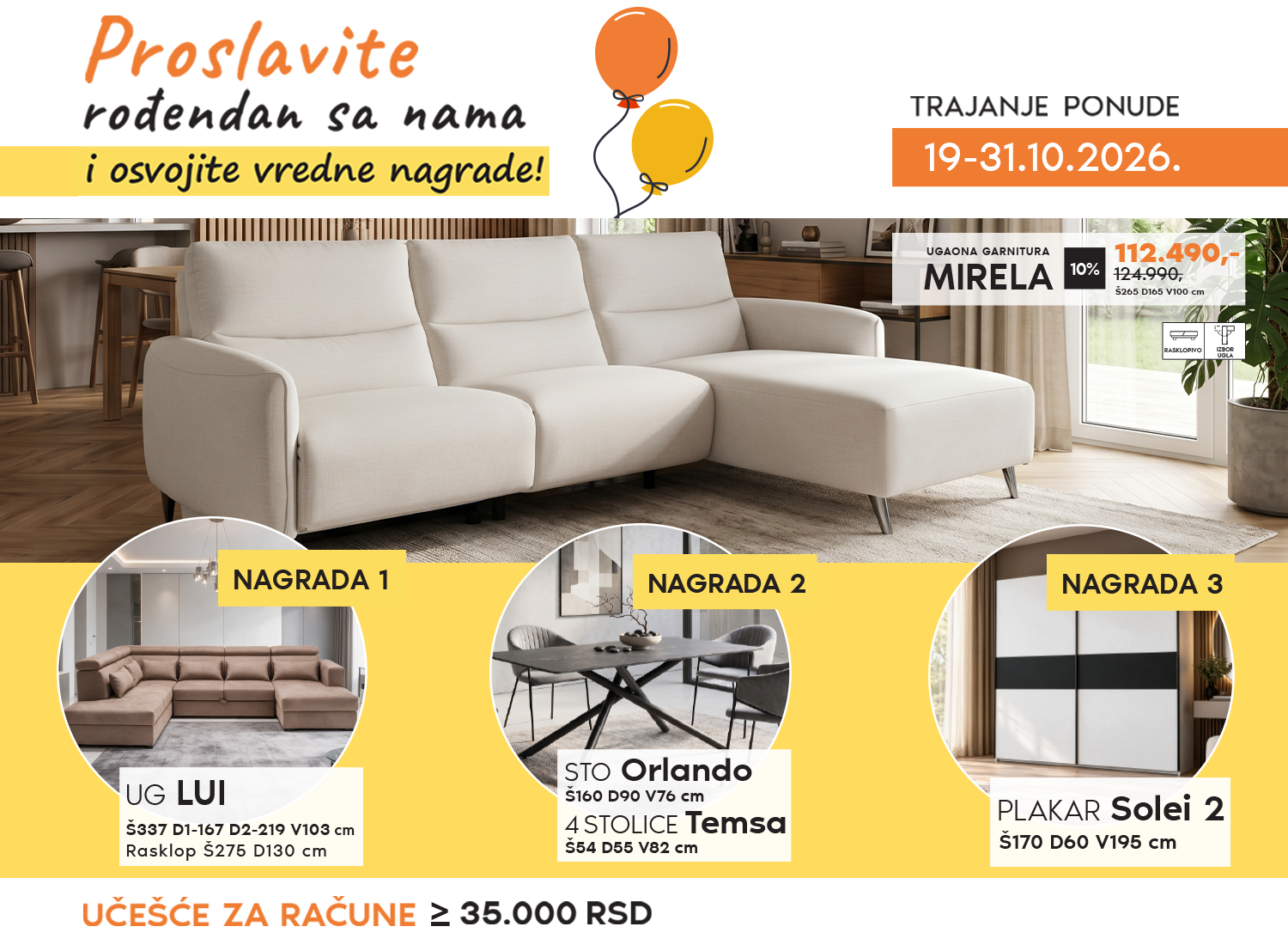 Proslavite 33. rođendan sa Vitorogom i osvojite vredne nagrade!